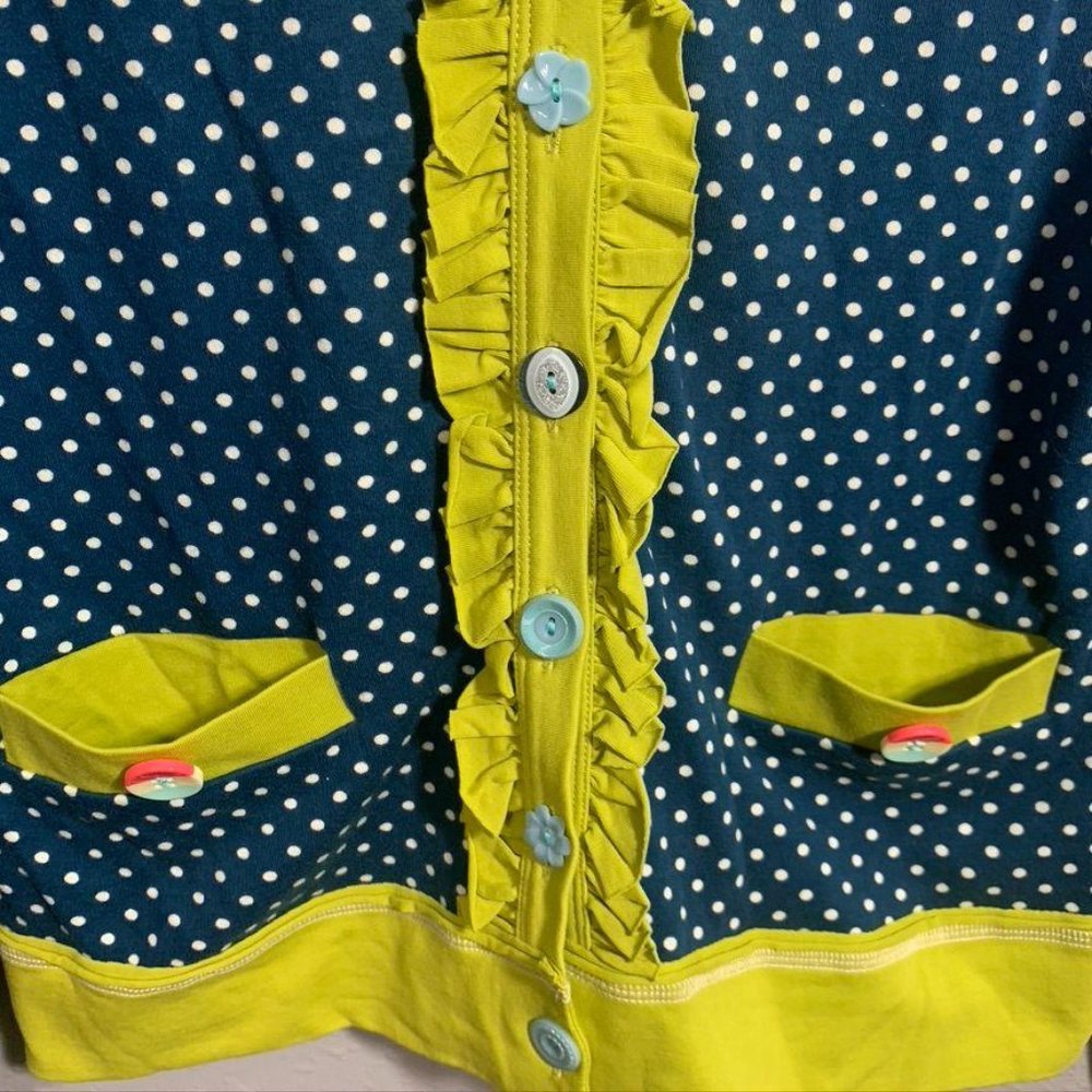 Matilda Jane Polka Dot Ruffle Button Down Cardigan - Picture 4 of 7